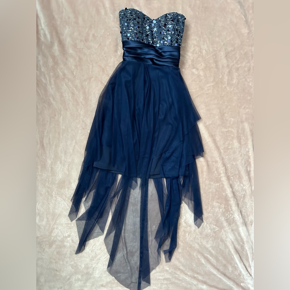 Sequin and Chiffon Party Dress Size S